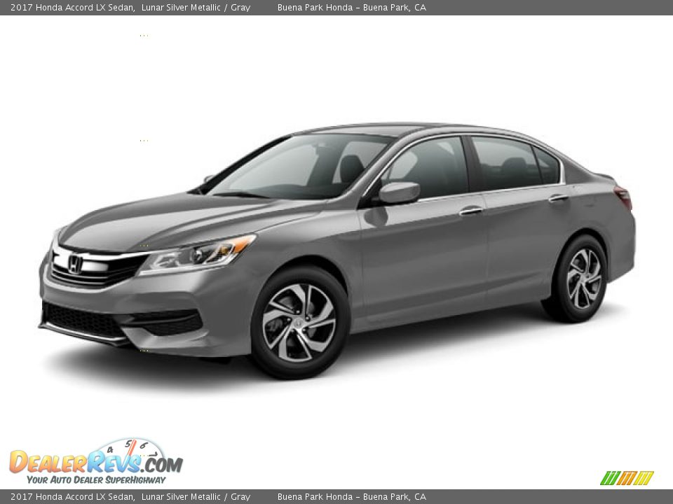 2017 Honda Accord LX Sedan Lunar Silver Metallic / Gray Photo #18