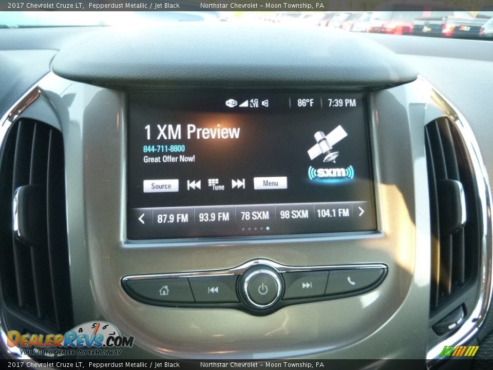 2017 Chevrolet Cruze LT Pepperdust Metallic / Jet Black Photo #17