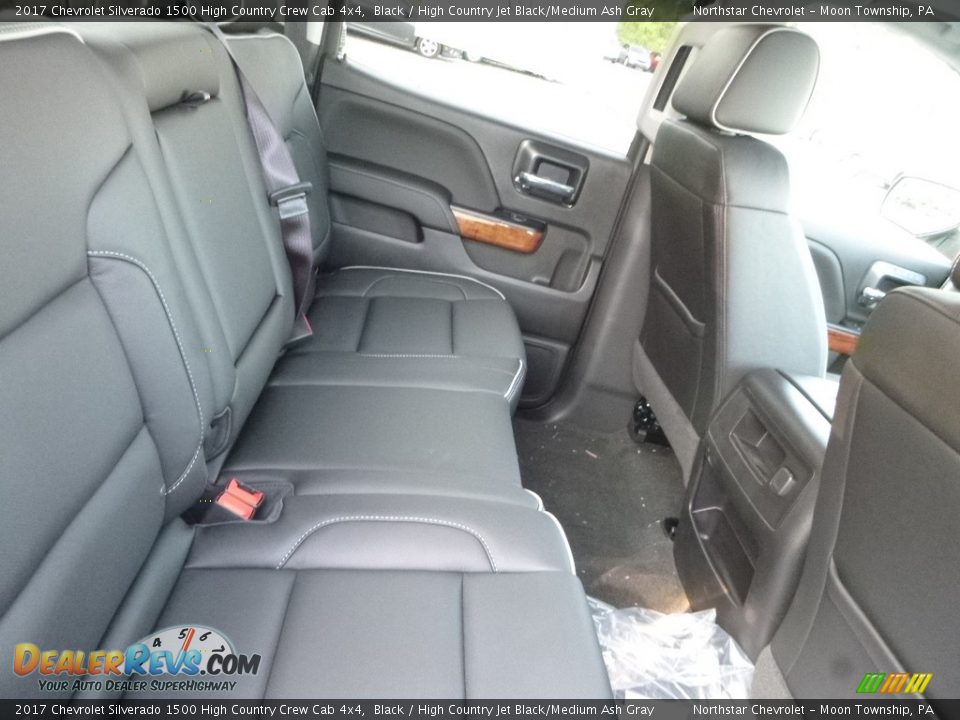 2017 Chevrolet Silverado 1500 High Country Crew Cab 4x4 Black / High Country Jet Black/Medium Ash Gray Photo #8