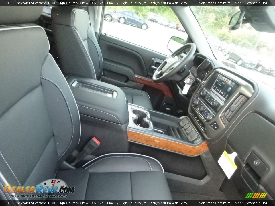 2017 Chevrolet Silverado 1500 High Country Crew Cab 4x4 Black / High Country Jet Black/Medium Ash Gray Photo #9