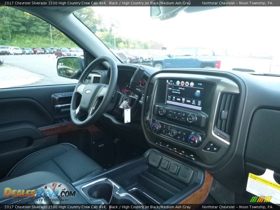 2017 Chevrolet Silverado 1500 High Country Crew Cab 4x4 Black / High Country Jet Black/Medium Ash Gray Photo #11