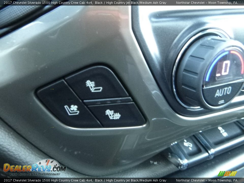2017 Chevrolet Silverado 1500 High Country Crew Cab 4x4 Black / High Country Jet Black/Medium Ash Gray Photo #21