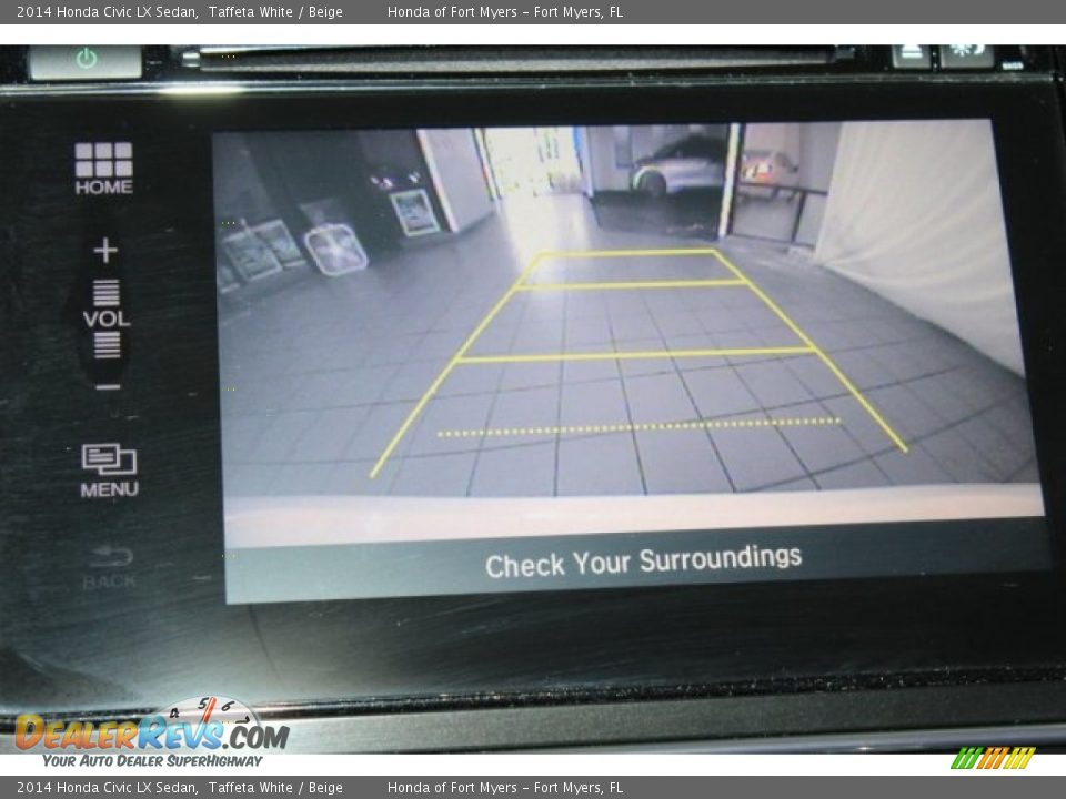 2014 Honda Civic LX Sedan Taffeta White / Beige Photo #18