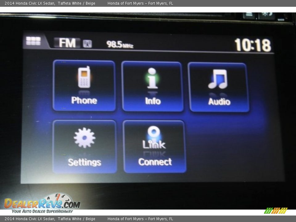 2014 Honda Civic LX Sedan Taffeta White / Beige Photo #19