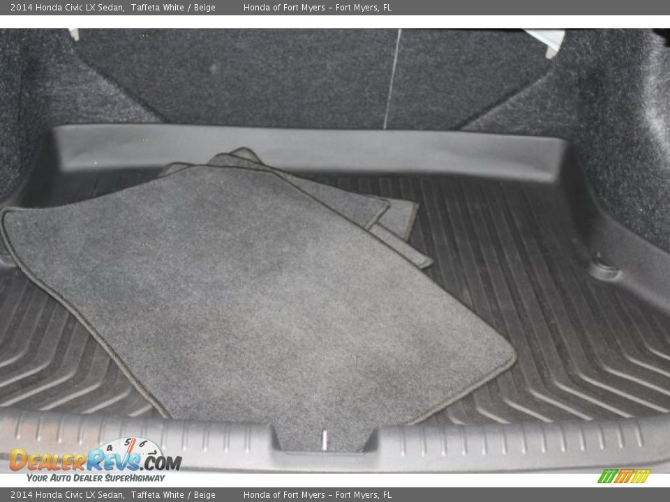 2014 Honda Civic LX Sedan Taffeta White / Beige Photo #24