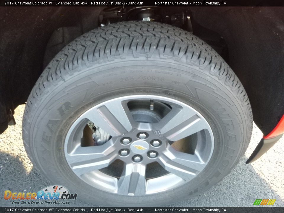 2017 Chevrolet Colorado WT Extended Cab 4x4 Red Hot / Jet Black/­Dark Ash Photo #8