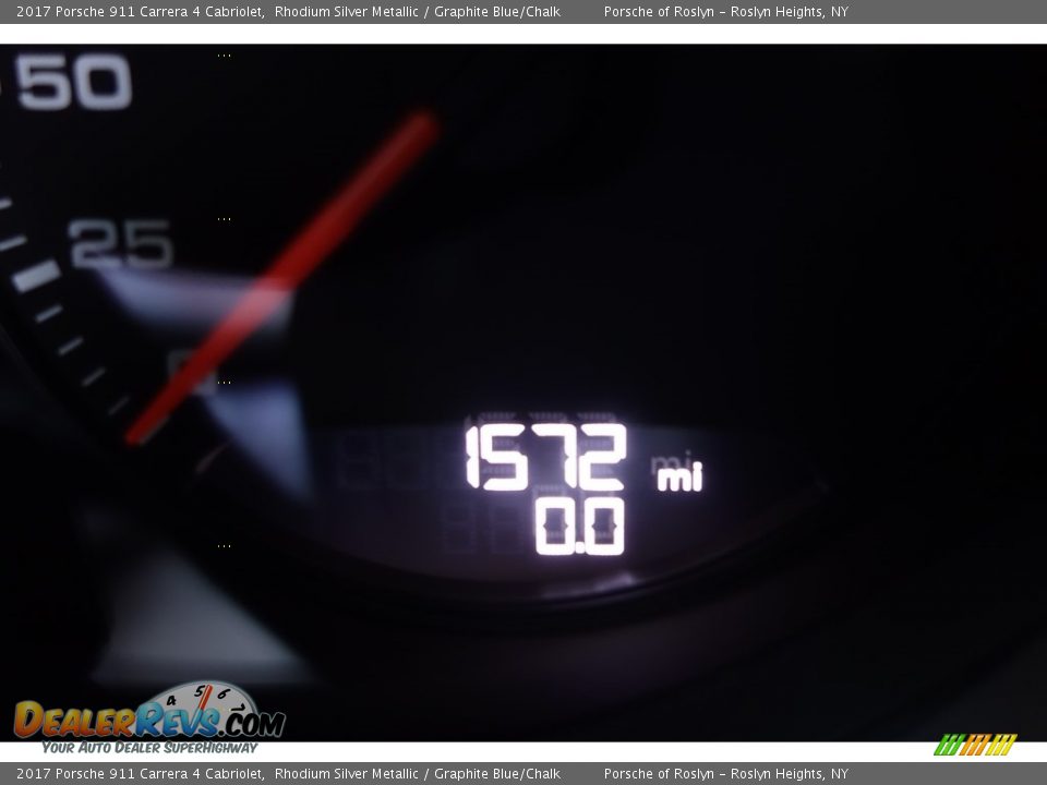 2017 Porsche 911 Carrera 4 Cabriolet Rhodium Silver Metallic / Graphite Blue/Chalk Photo #20