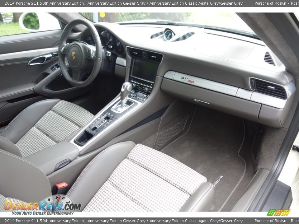 2014 Porsche 911 50th Anniversary Edition Anniversary Edition Geyser Gray / Anniversary Edition Classic Agate Grey/Geyser Grey Photo #14