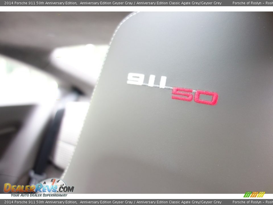 2014 Porsche 911 50th Anniversary Edition Anniversary Edition Geyser Gray / Anniversary Edition Classic Agate Grey/Geyser Grey Photo #23