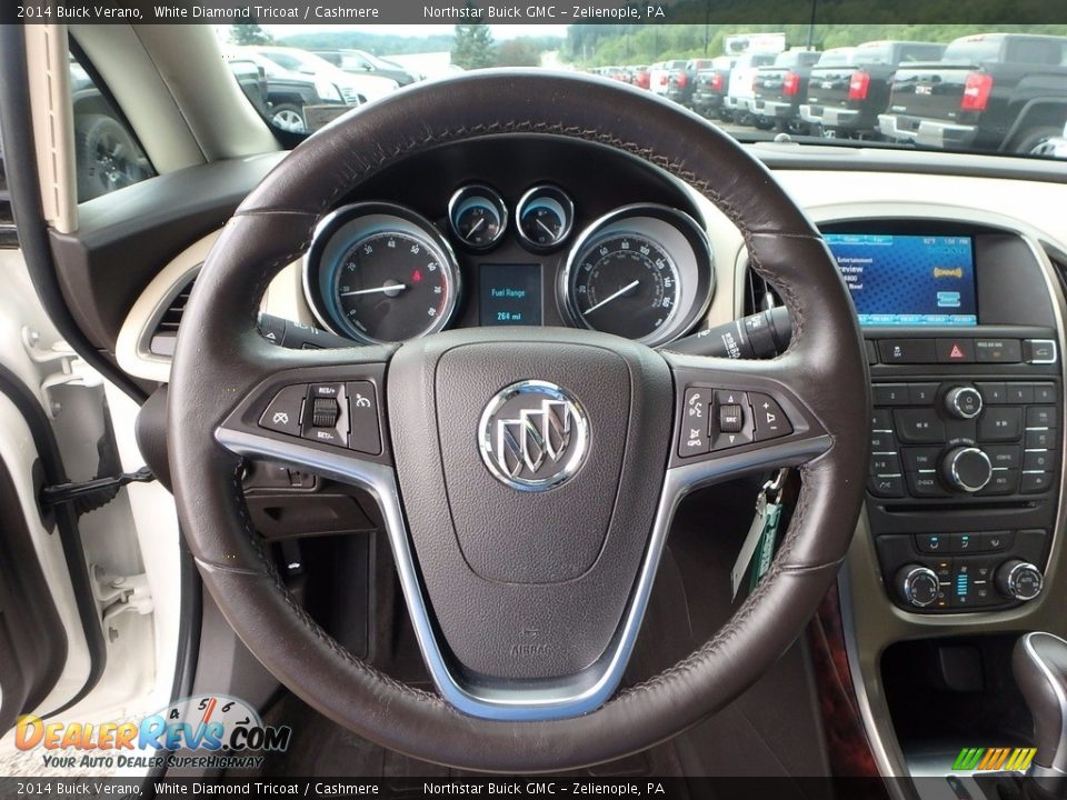 2014 Buick Verano White Diamond Tricoat / Cashmere Photo #22