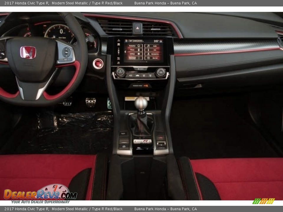2017 Honda Civic Type R Modern Steel Metallic / Type R Red/Black Photo #11