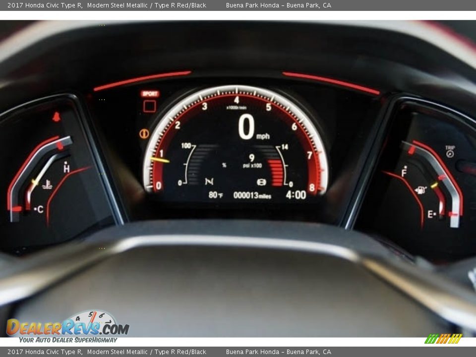 2017 Honda Civic Type R Modern Steel Metallic / Type R Red/Black Photo #15