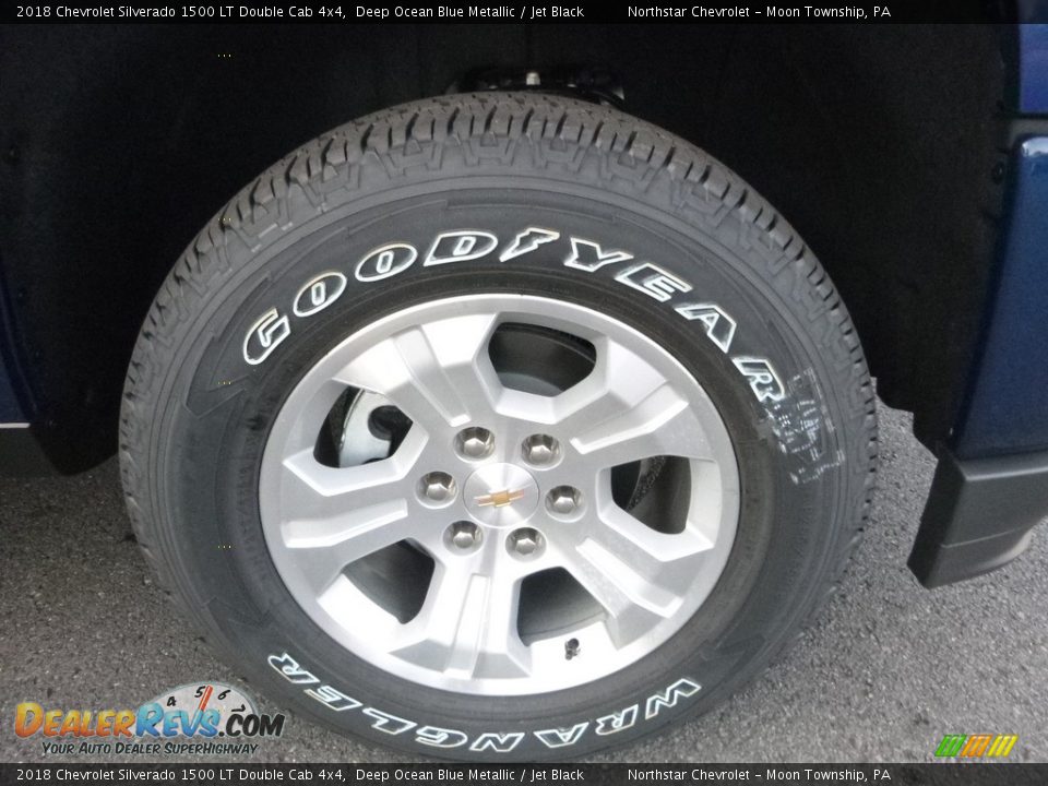 2018 Chevrolet Silverado 1500 LT Double Cab 4x4 Deep Ocean Blue Metallic / Jet Black Photo #9
