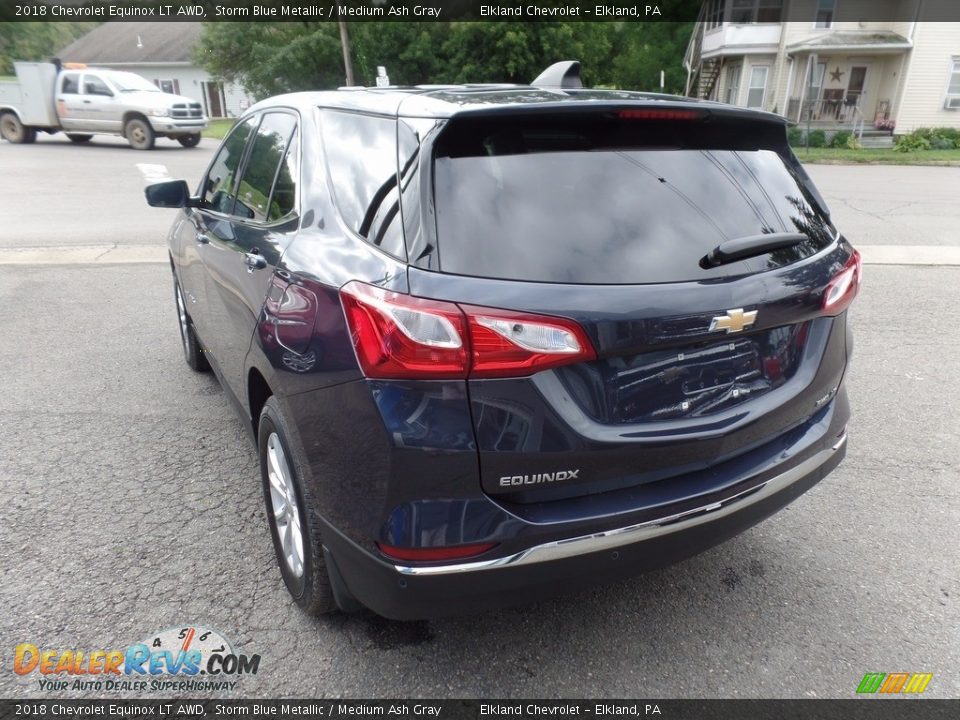 2018 Chevrolet Equinox LT AWD Storm Blue Metallic / Medium Ash Gray Photo #6