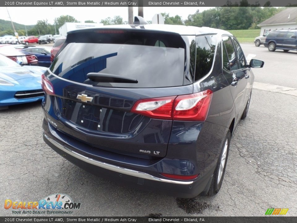 2018 Chevrolet Equinox LT AWD Storm Blue Metallic / Medium Ash Gray Photo #7