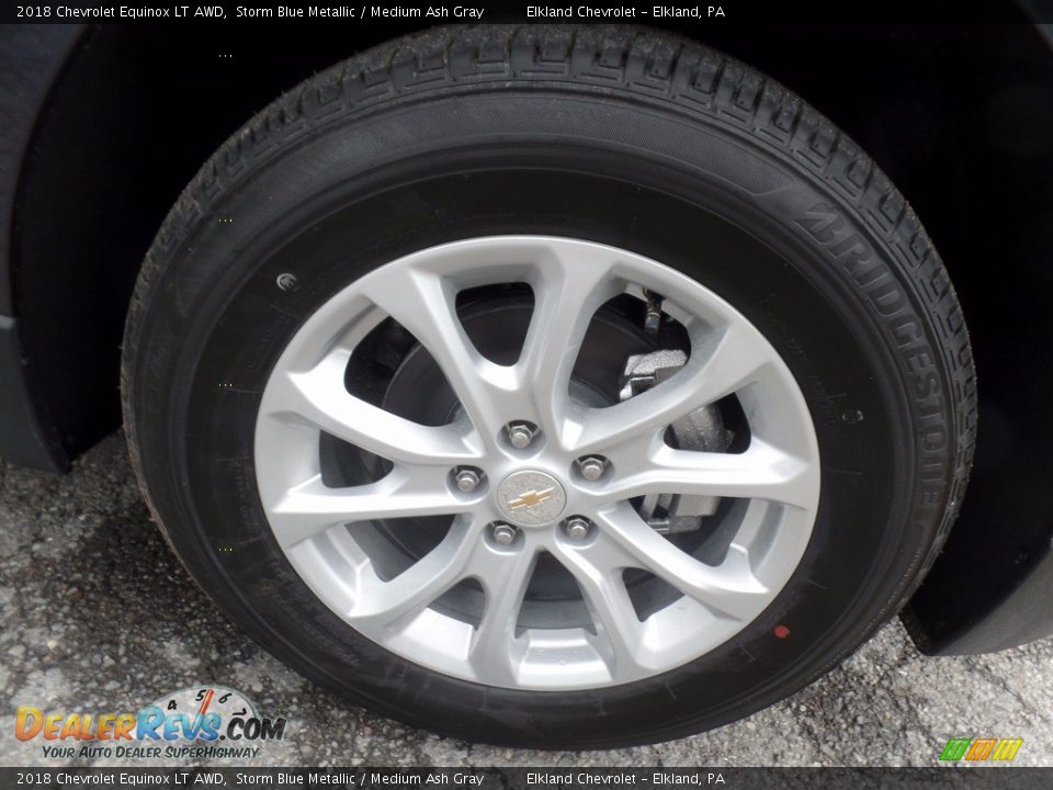 2018 Chevrolet Equinox LT AWD Storm Blue Metallic / Medium Ash Gray Photo #9