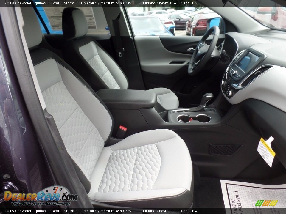 2018 Chevrolet Equinox LT AWD Storm Blue Metallic / Medium Ash Gray Photo #14