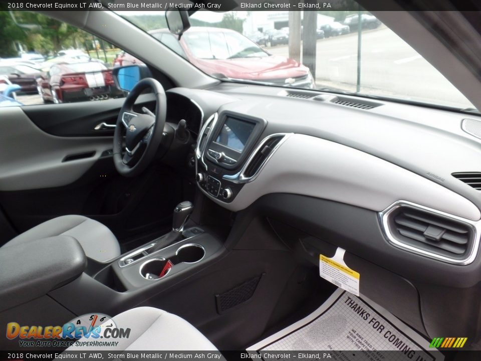 2018 Chevrolet Equinox LT AWD Storm Blue Metallic / Medium Ash Gray Photo #15