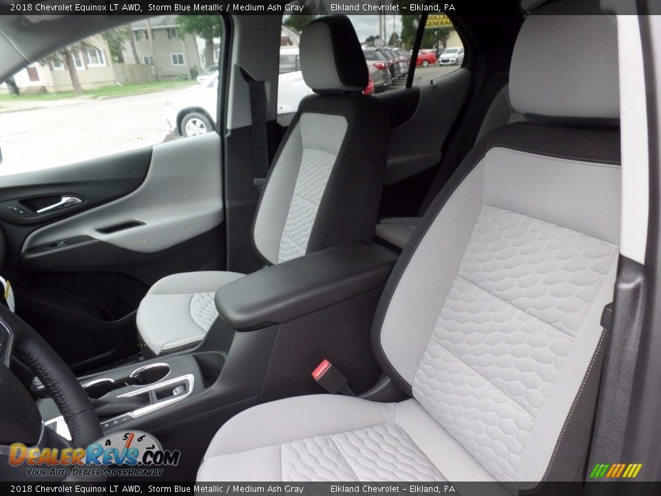 2018 Chevrolet Equinox LT AWD Storm Blue Metallic / Medium Ash Gray Photo #18