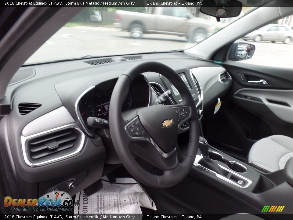 2018 Chevrolet Equinox LT AWD Storm Blue Metallic / Medium Ash Gray Photo #19
