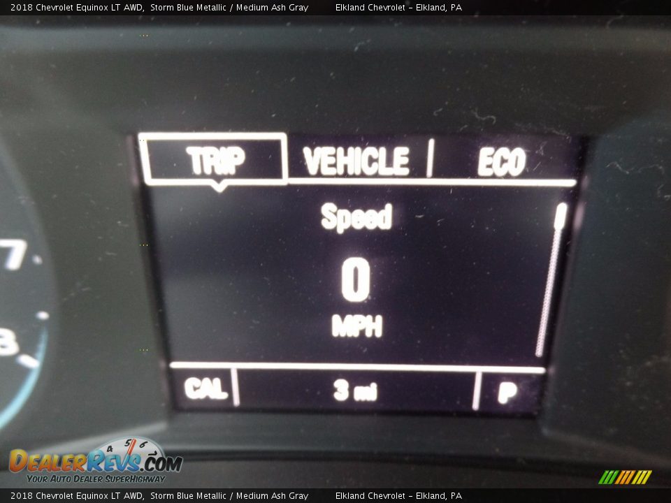 2018 Chevrolet Equinox LT AWD Storm Blue Metallic / Medium Ash Gray Photo #26