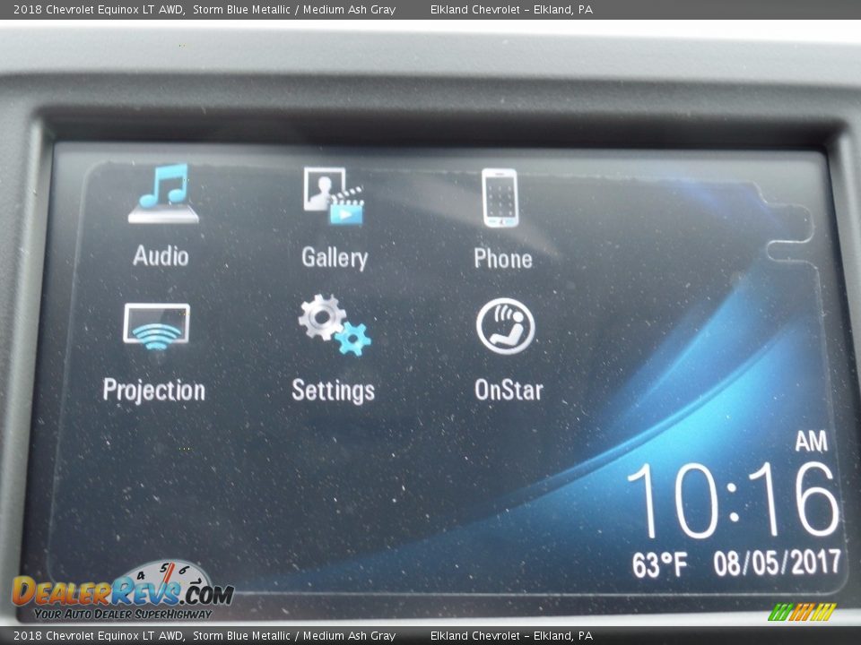 2018 Chevrolet Equinox LT AWD Storm Blue Metallic / Medium Ash Gray Photo #29