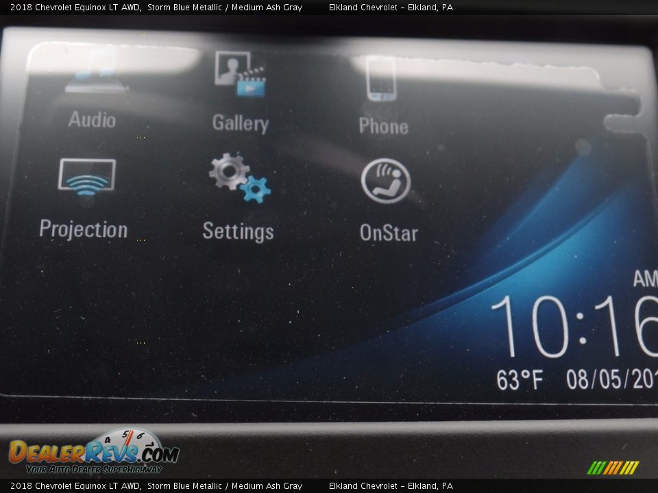 2018 Chevrolet Equinox LT AWD Storm Blue Metallic / Medium Ash Gray Photo #31