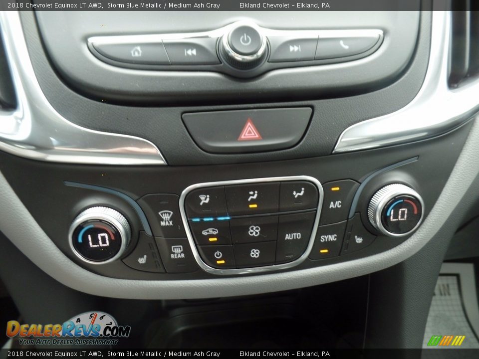 2018 Chevrolet Equinox LT AWD Storm Blue Metallic / Medium Ash Gray Photo #33
