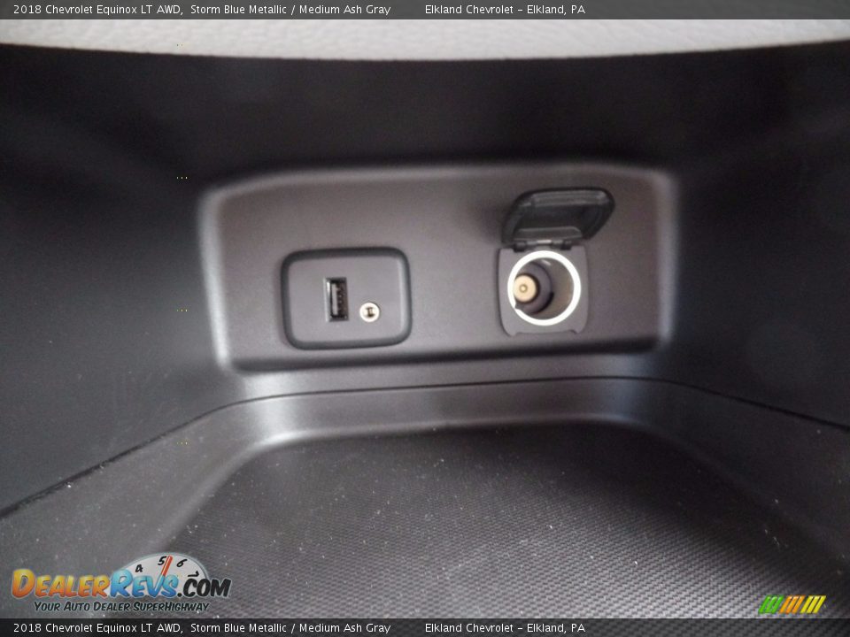 2018 Chevrolet Equinox LT AWD Storm Blue Metallic / Medium Ash Gray Photo #34