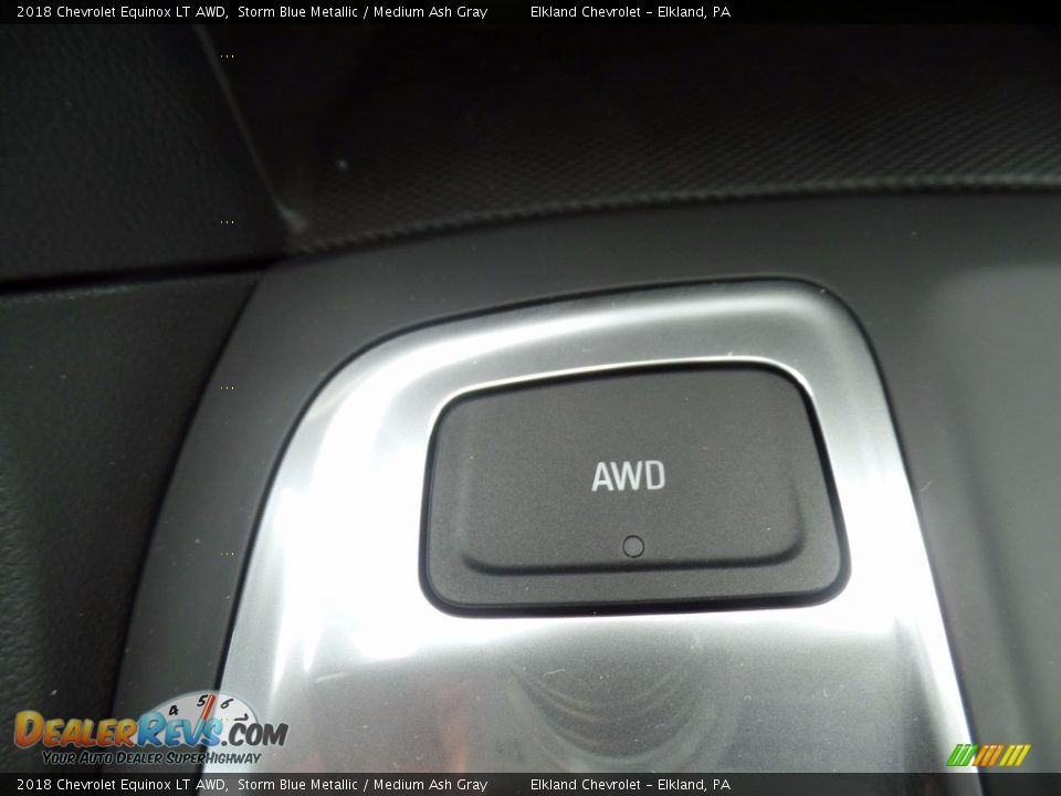 2018 Chevrolet Equinox LT AWD Storm Blue Metallic / Medium Ash Gray Photo #35