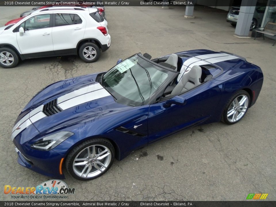 2018 Chevrolet Corvette Stingray Convertible Admiral Blue Metallic / Gray Photo #1