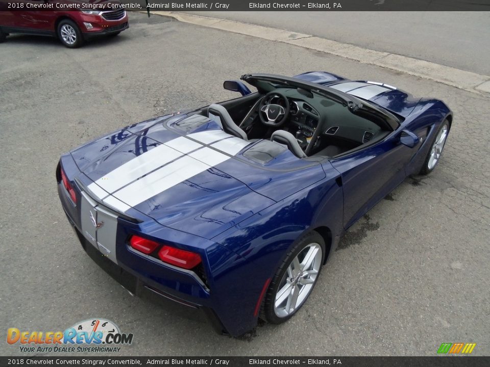 2018 Chevrolet Corvette Stingray Convertible Admiral Blue Metallic / Gray Photo #3