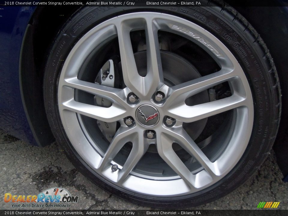 2018 Chevrolet Corvette Stingray Convertible Admiral Blue Metallic / Gray Photo #4