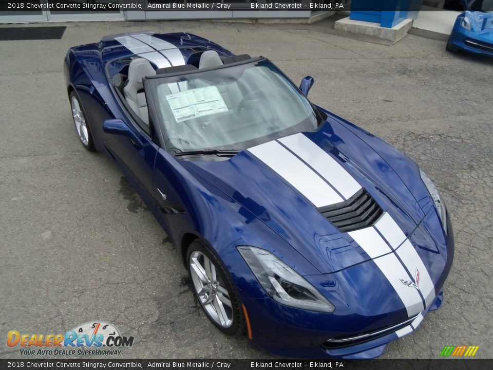 Admiral Blue Metallic 2018 Chevrolet Corvette Stingray Convertible Photo #5