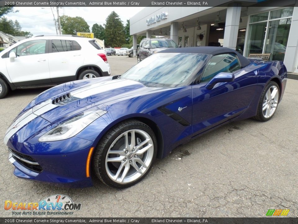 Front 3/4 View of 2018 Chevrolet Corvette Stingray Convertible Photo #10