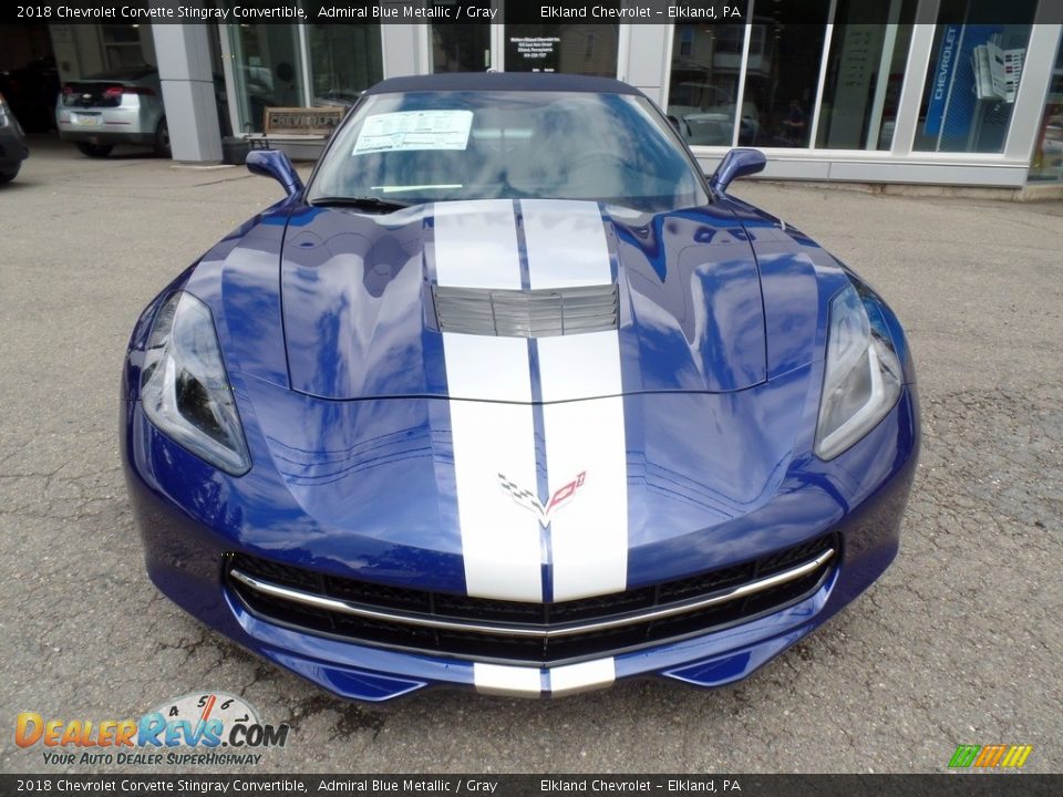 2018 Chevrolet Corvette Stingray Convertible Admiral Blue Metallic / Gray Photo #11