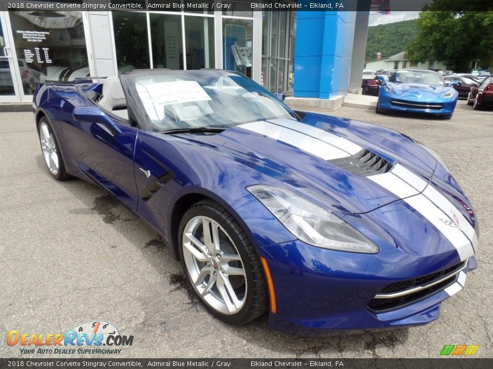 Admiral Blue Metallic 2018 Chevrolet Corvette Stingray Convertible Photo #19