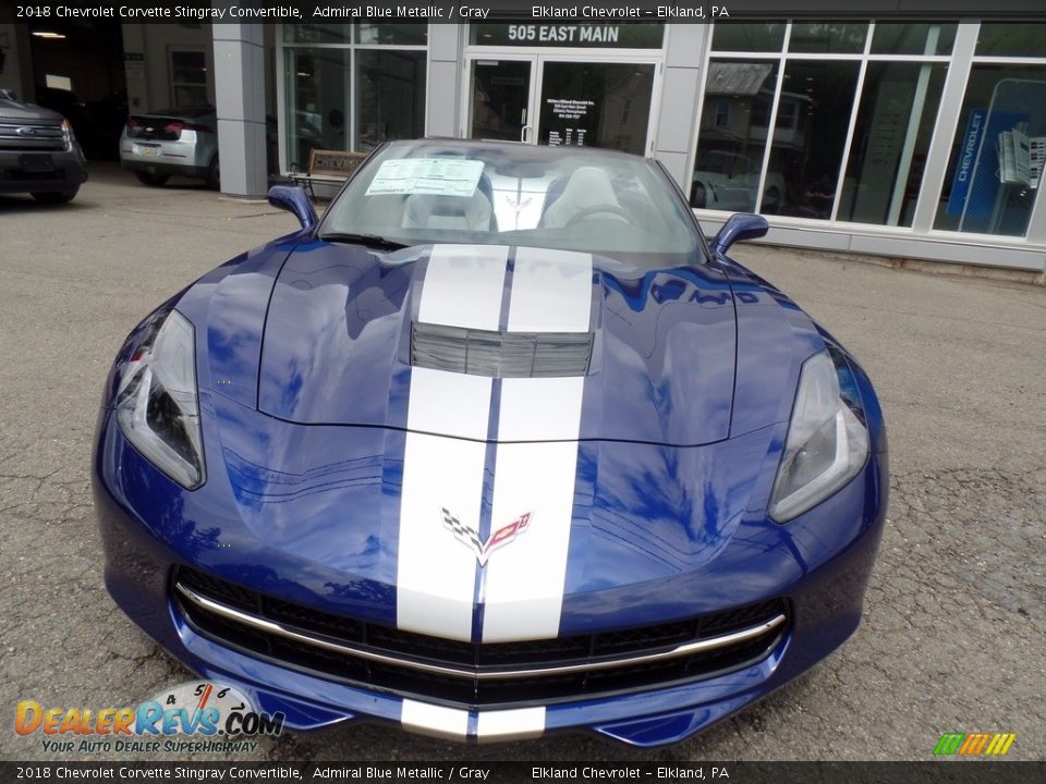 2018 Chevrolet Corvette Stingray Convertible Admiral Blue Metallic / Gray Photo #20