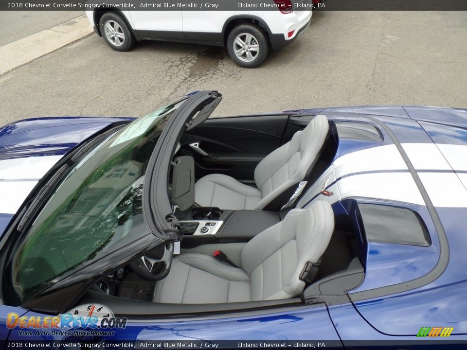 2018 Chevrolet Corvette Stingray Convertible Admiral Blue Metallic / Gray Photo #24