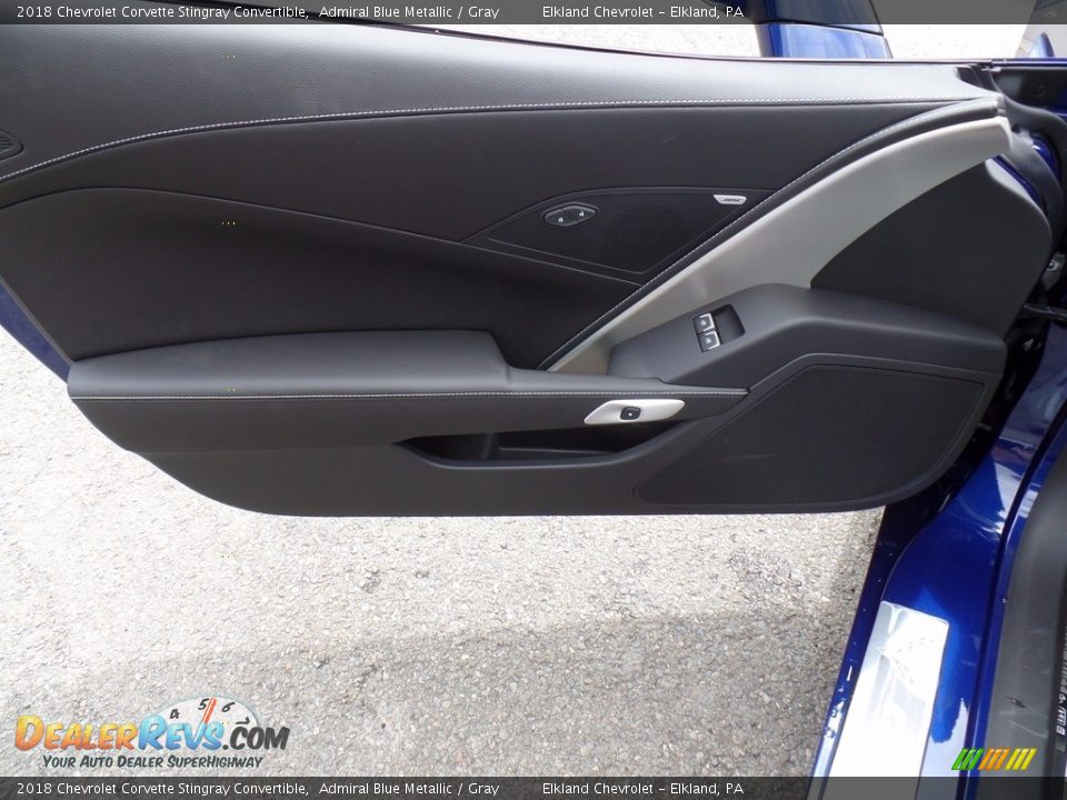 2018 Chevrolet Corvette Stingray Convertible Admiral Blue Metallic / Gray Photo #28