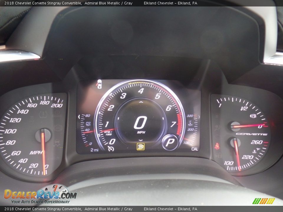 2018 Chevrolet Corvette Stingray Convertible Gauges Photo #36
