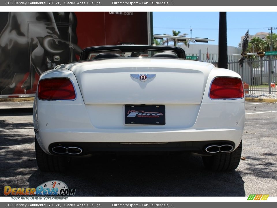 2013 Bentley Continental GTC V8 Glacier White / Beluga Photo #6