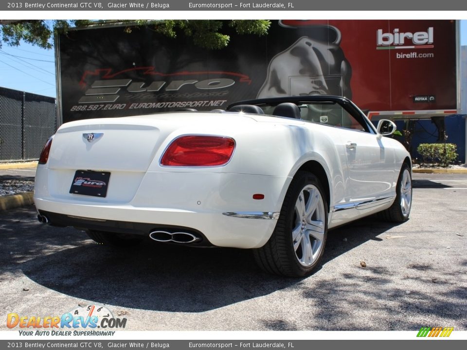 2013 Bentley Continental GTC V8 Glacier White / Beluga Photo #7