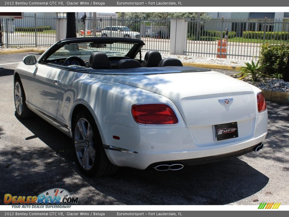 2013 Bentley Continental GTC V8 Glacier White / Beluga Photo #8