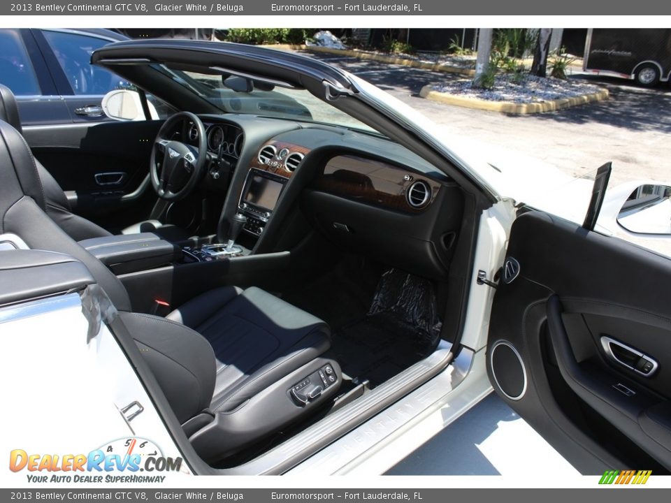 2013 Bentley Continental GTC V8 Glacier White / Beluga Photo #9