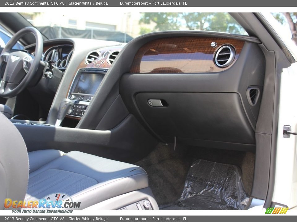 2013 Bentley Continental GTC V8 Glacier White / Beluga Photo #10