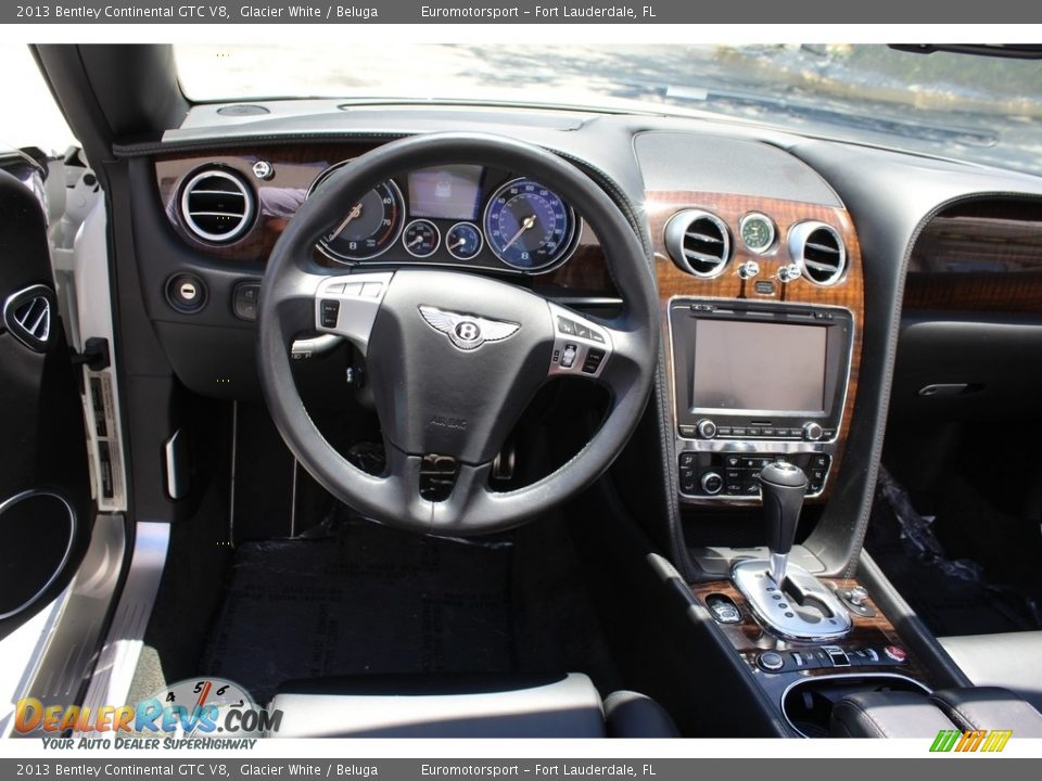 2013 Bentley Continental GTC V8 Glacier White / Beluga Photo #12