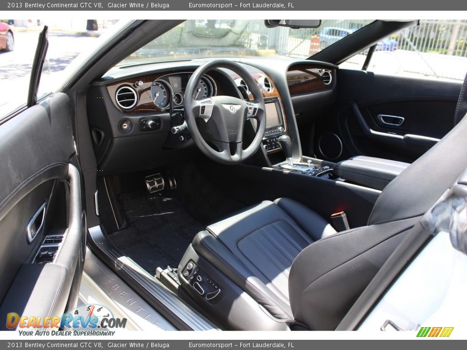 2013 Bentley Continental GTC V8 Glacier White / Beluga Photo #13