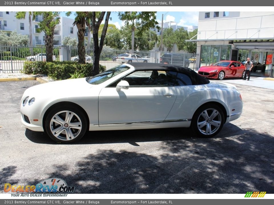 2013 Bentley Continental GTC V8 Glacier White / Beluga Photo #14