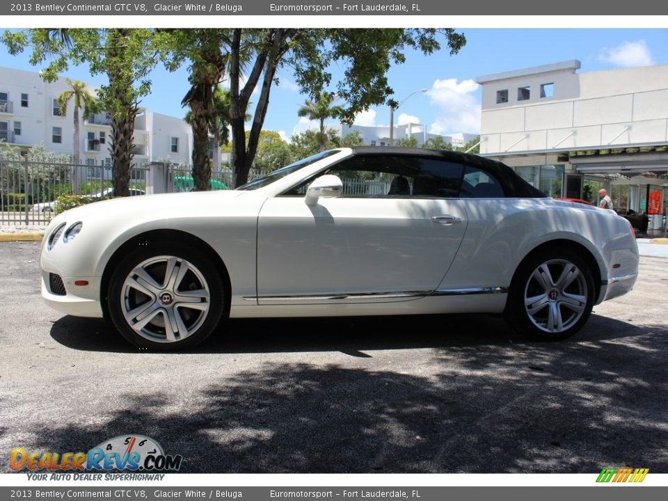 2013 Bentley Continental GTC V8 Glacier White / Beluga Photo #15